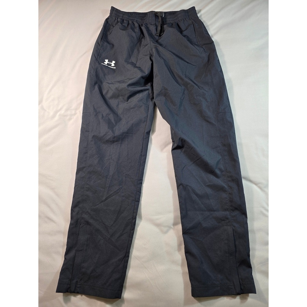 Under Armour Woven Vital Track Pants Men Medium Black Loose Fit Mesh Lined